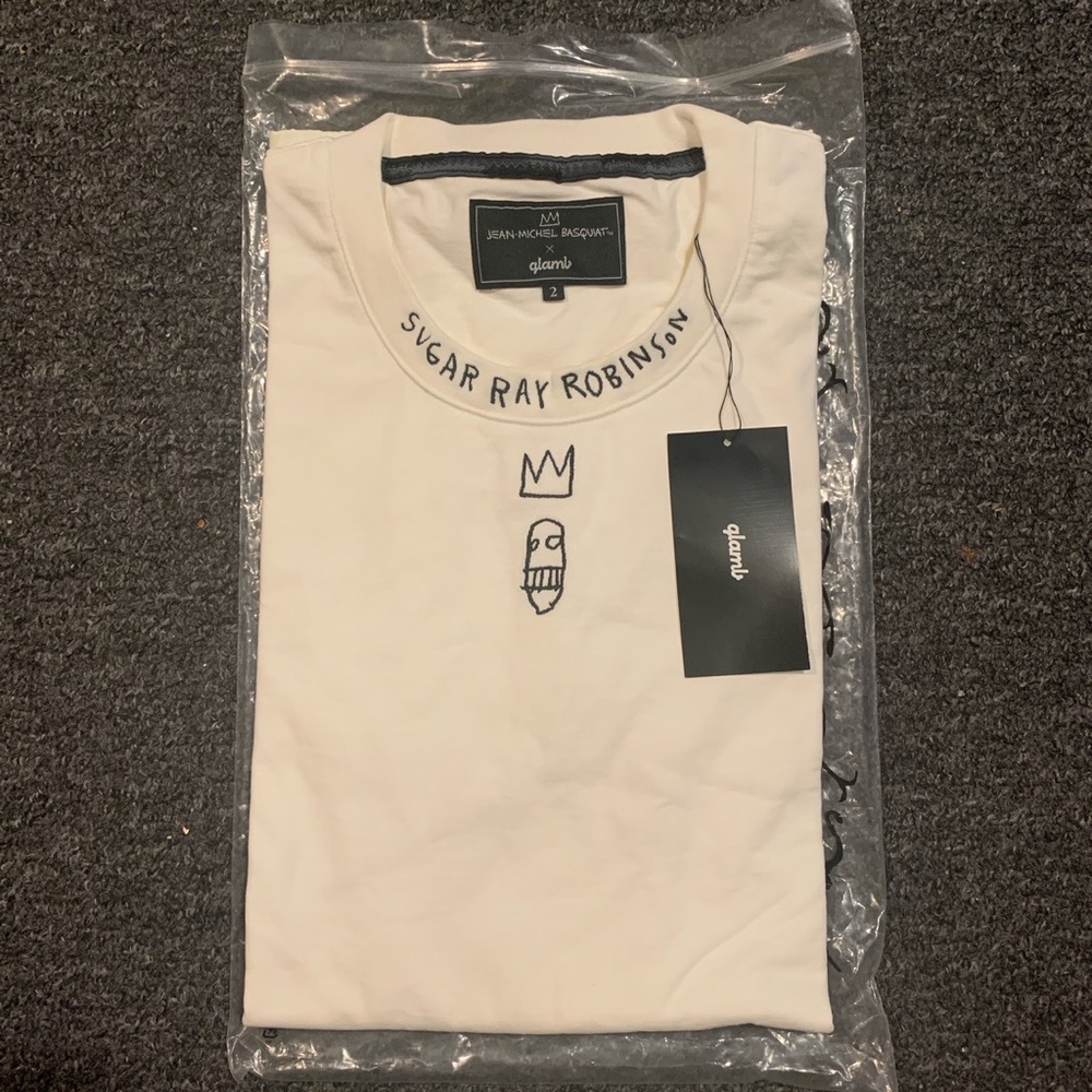 JEAN MICHEL BASQUIAT x SUGAR RAY
ROBINSON SHIRT Size XXL BRAND NEW ✅
